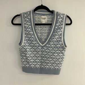 Abercrombie and fitch Blue sweater vest